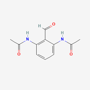 molecular formula C11H12N2O3 B14353137 N,N'-(2-Formyl-1,3-phenylene)diacetamide CAS No. 90744-34-6