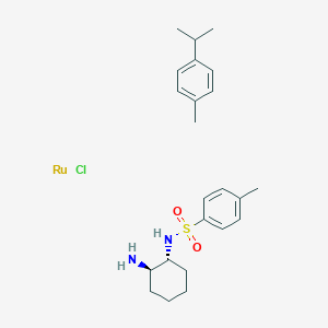 B1435315 Chloro(p-cymene)-N-(p-toluenesulfonyl)-(R,R)-1,2-cyclohexanediamineruthenium(I) CAS No. 213603-12-4