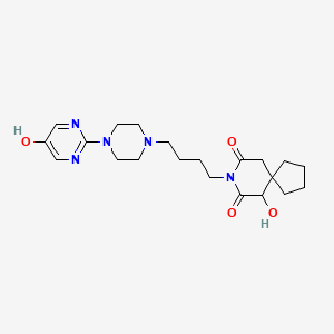 molecular formula C21H31N5O4 B1435317 5,6'-Dihydroxybuspirone CAS No. 125481-59-6