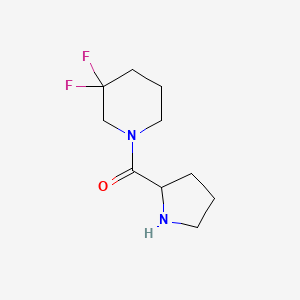 molecular formula C10H16F2N2O B1435320 3,3-二氟-1-脯氨酰哌啶 CAS No. 1888584-86-8