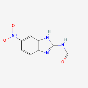 molecular formula C9H8N4O3 B14353236 N-(6-nitro-1H-benzimidazol-2-yl)acetamide CAS No. 90964-32-2