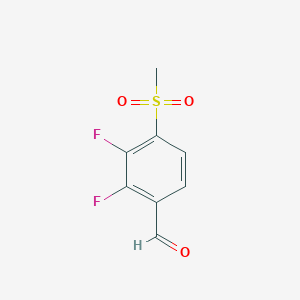 molecular formula C8H6F2O3S B1435324 2,3-Difluoro-4-(methylsulfonyl)benzaldehyde CAS No. 1894950-31-2