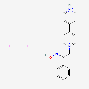 molecular formula C18H17I2N3O B14353252 1-[2-(Hydroxyimino)-2-phenylethyl]-4,4'-bipyridin-1-ium diiodide CAS No. 92074-17-4