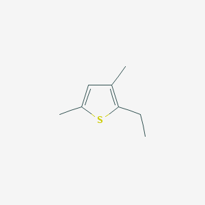 molecular formula C8H12S B14353267 2-Ethyl-3,5-dimethylthiophene CAS No. 98559-21-8