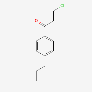 3-Chloro-1-(4-propylphenyl)propan-1-one