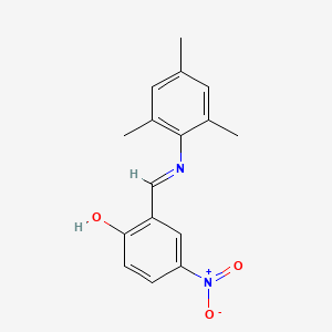 Phenol, 4-nitro-2-[[(2,4,6-trimethylphenyl)imino]methyl]-