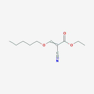 Ethyl 2-cyano-3-(pentyloxy)prop-2-enoate