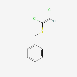 molecular formula C9H8Cl2S B14353367 Benzyl 1,2-dichlorovinyl sulfide CAS No. 91085-62-0