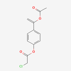 molecular formula C12H11ClO4 B14353370 4-[1-(Acetyloxy)ethenyl]phenyl chloroacetate CAS No. 94649-33-9