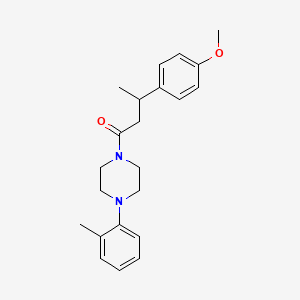 3-(4-Methoxyphenyl)-1-[4-(2-methylphenyl)piperazin-1-yl]butan-1-one