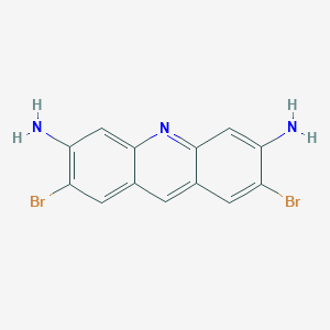 molecular formula C13H9Br2N3 B14353391 2,7-Dibromoacridine-3,6-diamine CAS No. 93186-79-9