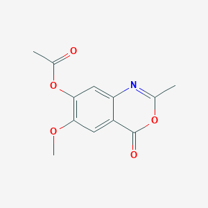 6-Methoxy-2-methyl-4-oxo-4H-3,1-benzoxazin-7-yl acetate