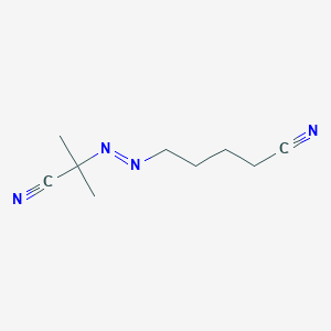 5-[(E)-(2-Cyanopropan-2-yl)diazenyl]pentanenitrile