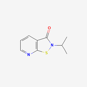 molecular formula C9H10N2OS B14353440 2-(Propan-2-yl)[1,2]thiazolo[5,4-b]pyridin-3(2H)-one CAS No. 91859-63-1