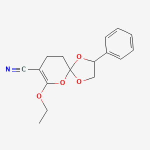 7-Ethoxy-2-phenyl-1,4,6-trioxaspiro[4.5]dec-7-ene-8-carbonitrile