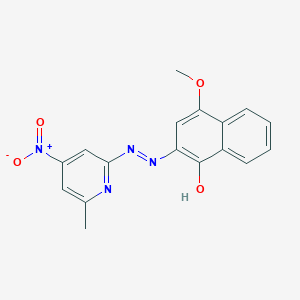 4-Methoxy-2-[2-(6-methyl-4-nitropyridin-2-yl)hydrazinylidene]naphthalen-1(2H)-one