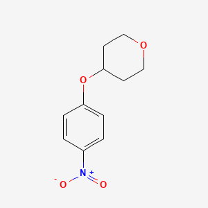 B1435354 4-(4-Nitrophenoxy)tetrahydro-2H-pyran CAS No. 886851-40-7