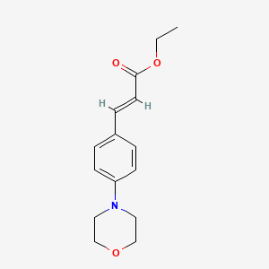 molecular formula C15H19NO3 B1435362 (E)-Ethyl 3-(4-morpholinophenyl)acrylate CAS No. 1359868-31-7