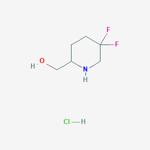 B1435370 (5,5-Difluoropiperidin-2-yl)methanol hydrochloride CAS No. 1823930-16-0