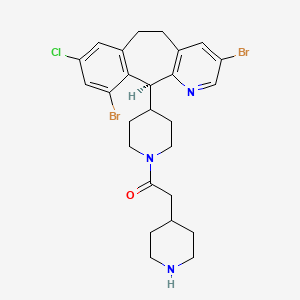 1-[4-[(2S)-6,15-Dibromo-13-chloro-4-azatricyclo[9.4.0.03,8]pentadeca-1(11),3(8),4,6,12,14-hexaen-2-yl]piperidin-1-yl]-2-piperidin-4-ylethanone