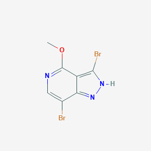 molecular formula C7H5Br2N3O B1435384 3,7-Dibromo-4-methoxy-1H-pyrazolo[4,3-c]pyridine CAS No. 1934625-19-0