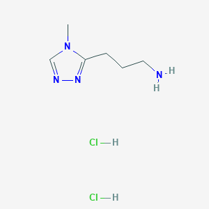 3-(4-methyl-4H-1,2,4-triazol-3-yl)propan-1-amine dihydrochloride