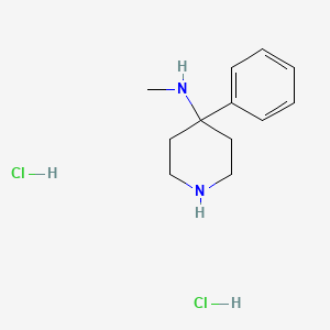 molecular formula C12H20Cl2N2 B1435399 N-methyl-4-phenylpiperidin-4-amine dihydrochloride CAS No. 1803612-16-9