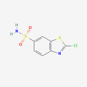 B1435409 6-Benzothiazolesulfonamide, 2-chloro- CAS No. 6608-52-2