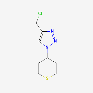 molecular formula C8H12ClN3S B1435411 4-(氯甲基)-1-(四氢-2H-硫代吡喃-4-基)-1H-1,2,3-三唑 CAS No. 1881291-24-2