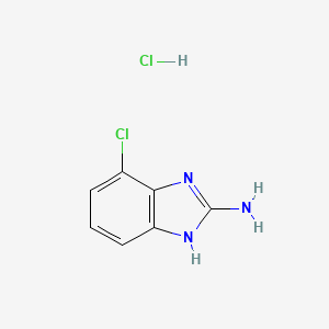 molecular formula C7H7Cl2N3 B1435415 4-氯-1H-1,3-苯并二唑-2-胺盐酸盐 CAS No. 1803612-12-5