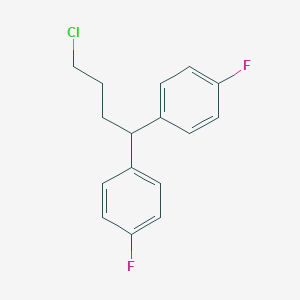 molecular formula C16H15ClF2 B143542 1,1'-(4-氯丁烯基)双(4-氟苯) CAS No. 3312-04-7