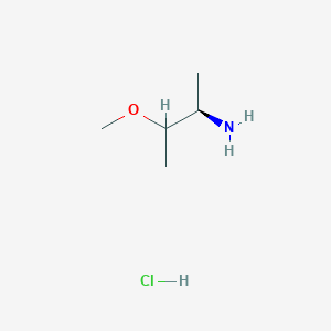 molecular formula C5H14ClNO B1435420 (2R)-3-甲氧基丁-2-胺盐酸盐 CAS No. 1807938-53-9