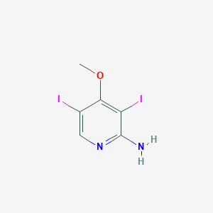 B1435425 3,5-Diiodo-4-methoxypyridin-2-amine CAS No. 1436751-92-6
