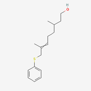 3,7-Dimethyl-8-(phenylsulfanyl)oct-6-en-1-ol