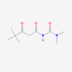 N-(Dimethylcarbamoyl)-4,4-dimethyl-3-oxopentanamide