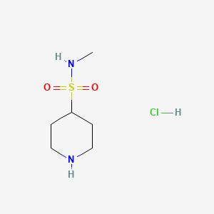 molecular formula C6H15ClN2O2S B1435433 N-methylpiperidine-4-sulfonamide hydrochloride CAS No. 956034-30-3