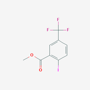 molecular formula C9H6F3IO2 B1435434 Methyl 2-iodo-5-(trifluoromethyl)benzoate CAS No. 1261678-48-1