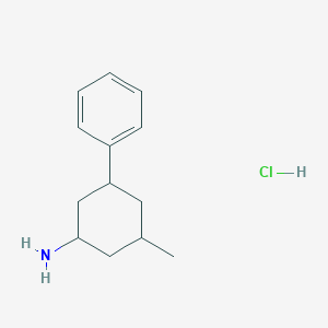 molecular formula C13H20ClN B1435441 3-Methyl-5-phenylcyclohexan-1-amine hydrochloride CAS No. 1803608-67-4