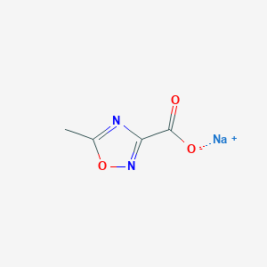 molecular formula C4H3N2NaO3 B1435443 Sodium 5-methyl-1,2,4-oxadiazole-3-carboxylate CAS No. 155062-49-0