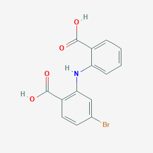 4-Bromo-2-(2-carboxyanilino)benzoic acid