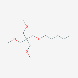 molecular formula C13H28O4 B14354494 1-[3-Methoxy-2,2-bis(methoxymethyl)propoxy]pentane CAS No. 92154-18-2