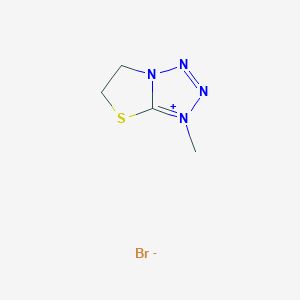 3-Methyl-5,6-dihydro[1,3]thiazolo[3,2-d]tetrazol-3-ium bromide