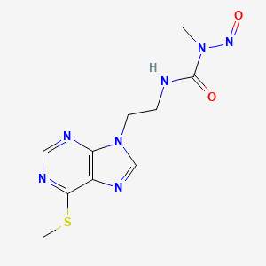 1-Methyl-3-{2-[6-(methylsulfanyl)-9h-purin-9-yl]ethyl}-1-nitrosourea