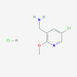 molecular formula C7H10Cl2N2O B1435454 (5-氯-2-甲氧基吡啶-3-基)甲胺盐酸盐 CAS No. 1432754-55-6