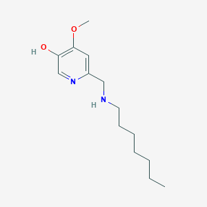 6-[(Heptylamino)methyl]-4-methoxypyridin-3-OL