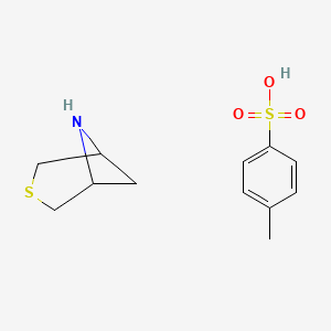 molecular formula C12H17NO3S2 B1435459 3-硫杂-6-氮杂双环[3.1.1]庚烷 4-甲苯磺酸酯 CAS No. 1520084-15-4