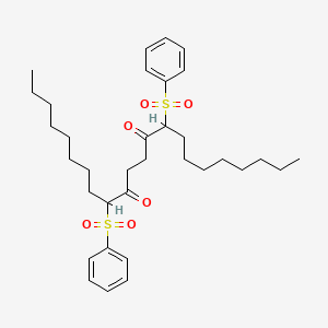 9,14-Di(benzenesulfonyl)docosane-10,13-dione