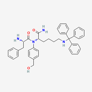 molecular formula C41H44N4O3 B1435460 Phe-Lys(Trt)-PAB CAS No. 1116085-99-4