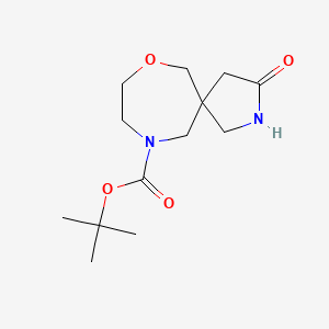 molecular formula C13H22N2O4 B1435461 tert-Butyl 3-oxo-7-oxa-2,10-diazaspiro[4.6]undecane-10-carboxylate CAS No. 1823269-80-2
