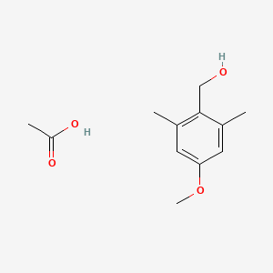 Acetic acid;(4-methoxy-2,6-dimethylphenyl)methanol